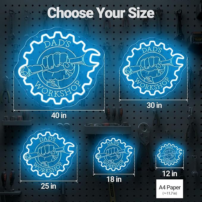 Custom Garage Neon Signs, Personalized Garage LED Signs - Image 5