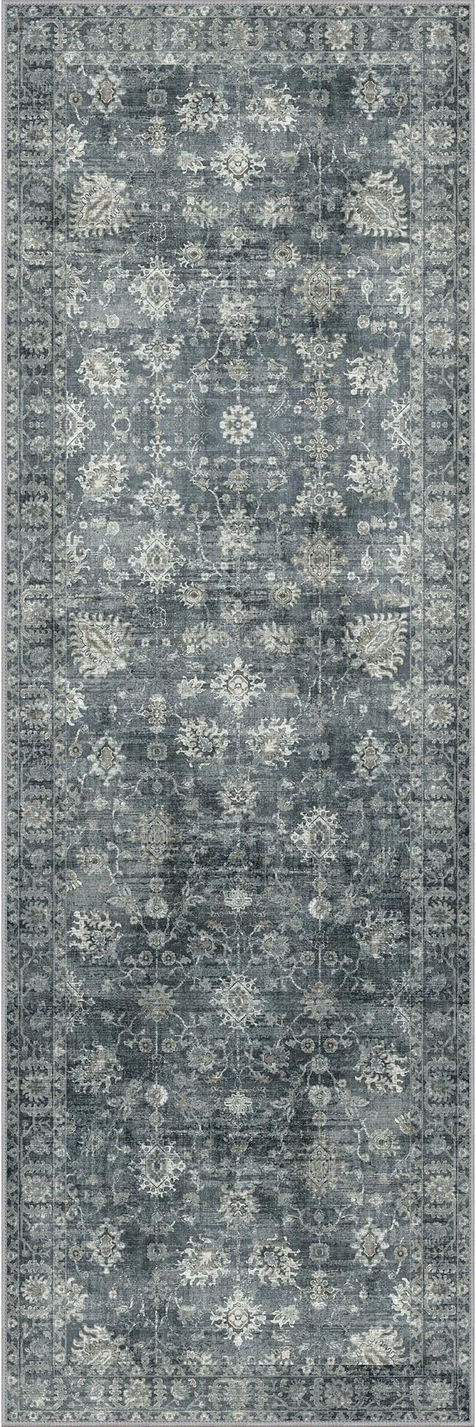 GENIMO Runner Rug 2x6 Non Slip Machine Washable Vintage Hallway Runner Rug - Image 9