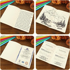 MIVIDE 48 Pack A5 Kraft Notebooks, Colourful Spine Lined Journal Bulk Pack 8.3 - Image 7