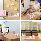 SUPEASY Pen Holder for Desk, 6 Piece Mesh Desk Organizer set for Office - Image 7