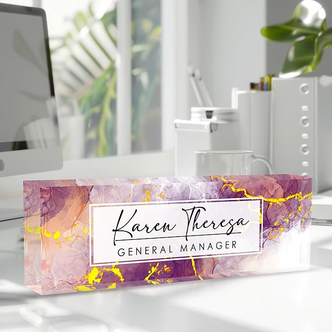 Custom Office Name Plate, Personalized Gifts - Image 2