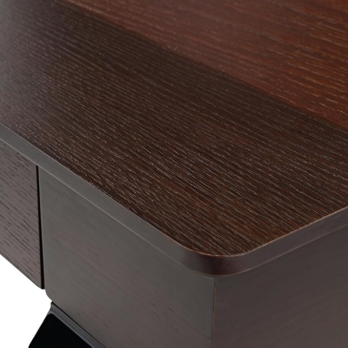 EUREKA ERGONOMIC Ark SWS Standing Desk, 63 inch Executive Desk w Drawers - Image 4