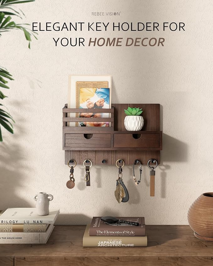 Rebee Vision Farmhouse Key Holder Wall Mount - Image 4