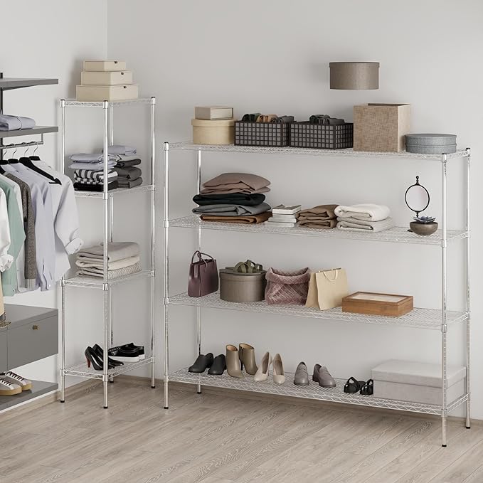 Regal Altair 18" Deep x 72" Wide x 64" Height Wire Shelving Kit | 4-Tier | NSF - Image 5