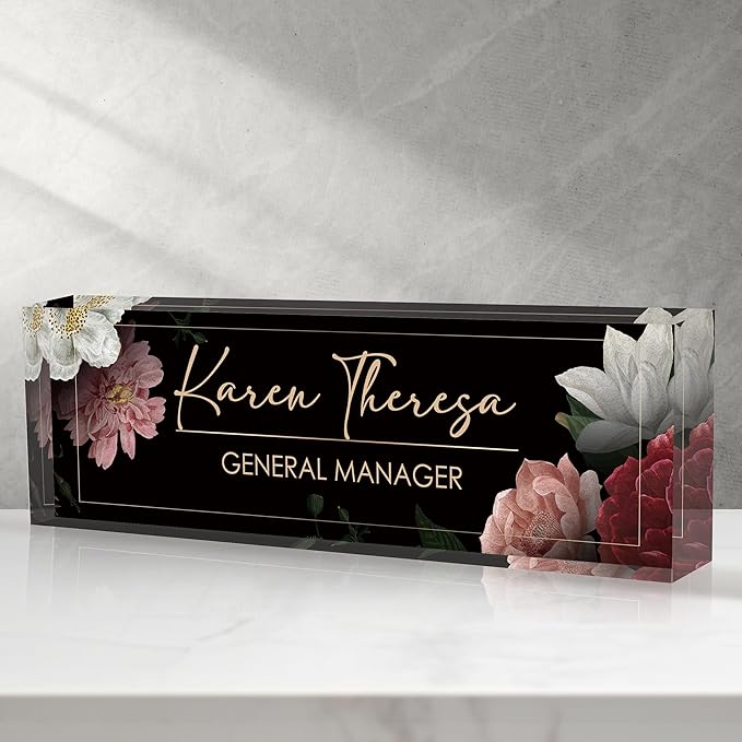Custom Office Name Plate, Personalized Gifts by Unknown