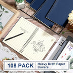 Yahenda 108 Pcs Spiral Notebook Bulk A5 Journal Lined 8.3'' x 5.5'' Writing - Image 2