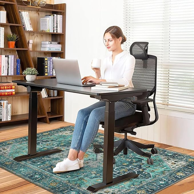Anidaroel 36"x48" Chair Mat for Hardwood Floor/Tile Floor, Desk Chair Mats for - Image 2