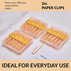 NEEWAY Colorful Large Paper Clips, 2 Inch Jumbo Paper Clips, 3 Pack of 50 - Image 6