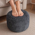shouren stuffed round ottoman,pouf ottoman foot rest,18 x, main product view