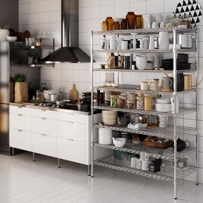 Regal Altair 24" Deep x 48" Wide x 74" Height Wire Shelving Kit | 8-Tier | NSF - Image 6