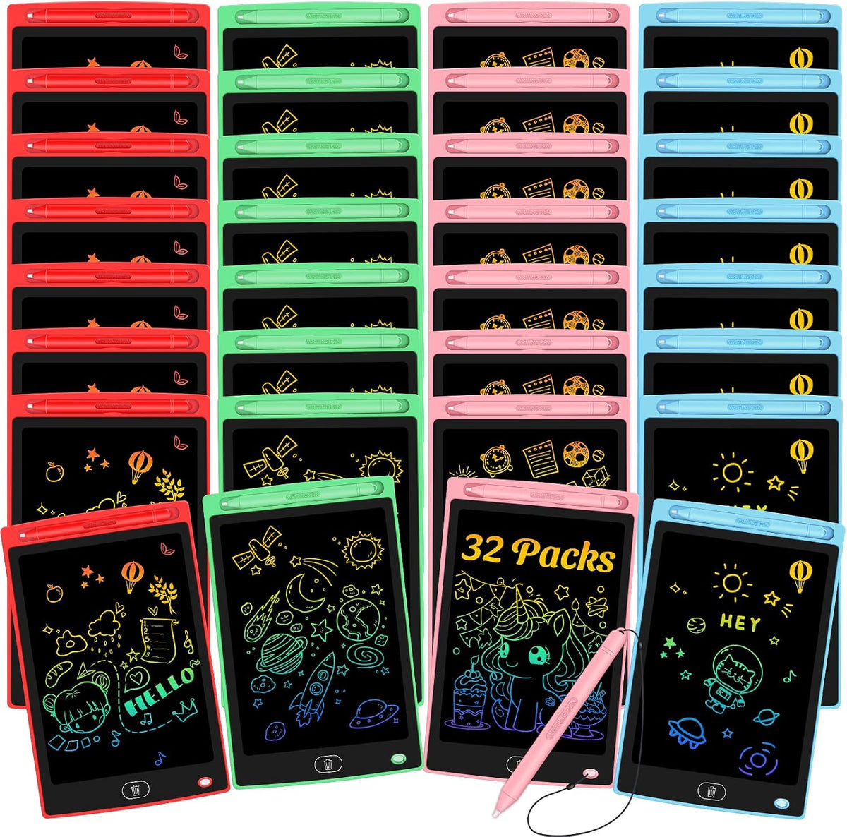 32 Pack LCD Writing Tablet for Kids