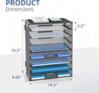 DALTACK 9-Tier Paper Letter Tray Desk Organizer - Image 3