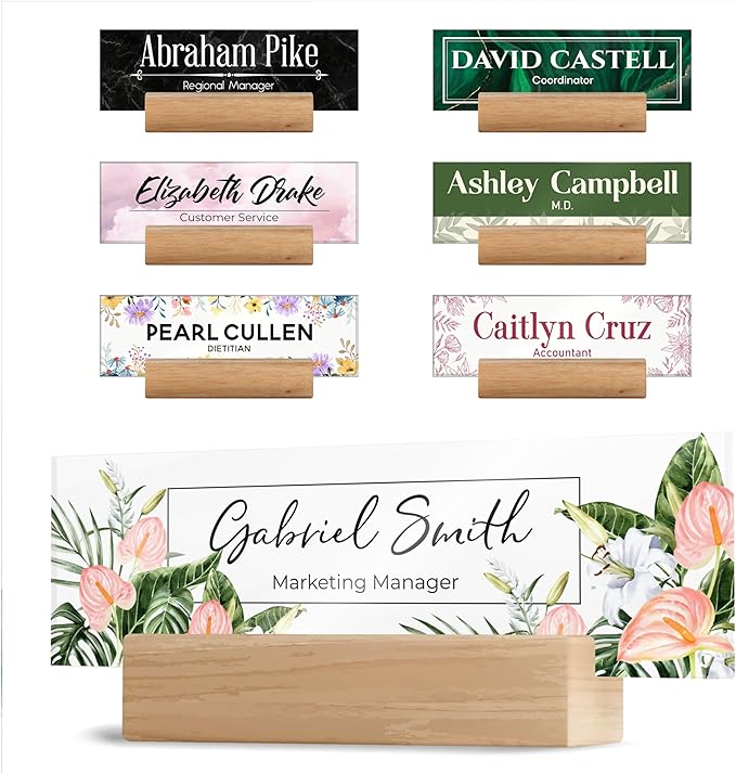 Acrylic Desk Name Plate Personalized by Brd+Gifts