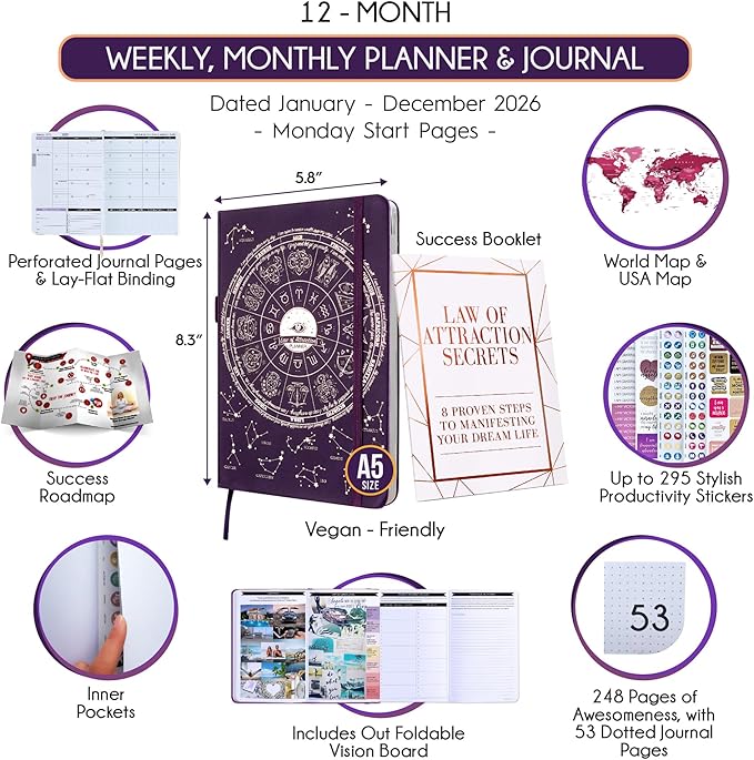 Law of Attraction Planner 2026 Deluxe - Image 2