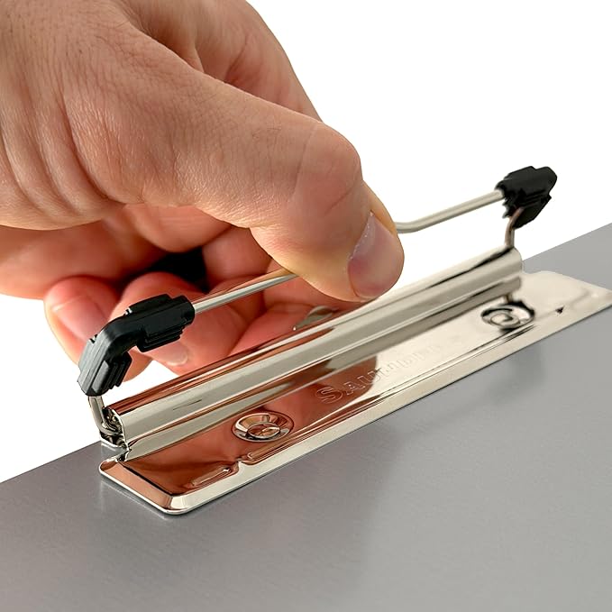 Saunders Metal Clipboard with Storage, Letter Size Paper Organizer, Slim Steel - Image 4