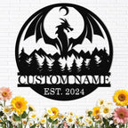 Dyoart Personalized Dragons Metal Signs by Dyoart