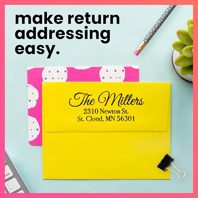 ExcelMark Personalized Return Address Stamp – Custom Self Inking Rubber Stamp - Image 5