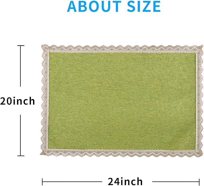 MINJIATEX Couch arm Covers, Non-Slip lace Sofa arm Covers Set of 2 Washable - Image 6