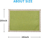 MINJIATEX Couch arm Covers, Non-Slip lace Sofa arm Covers Set of 2 Washable - Image 6