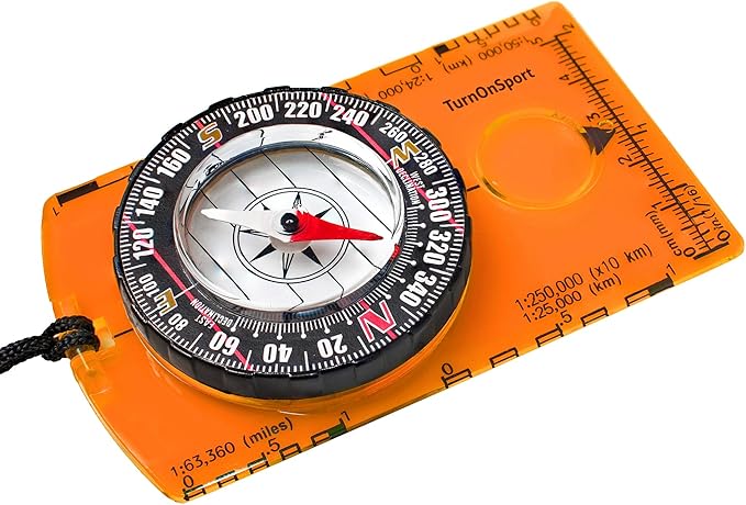 TurnOnSport Orienteering Compass by TurnOnSport