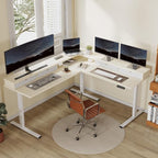 FLEXISPOT 71" L Shaped Standing Desk Electric Corner Table - Image 2