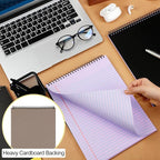 Resurhang 6 Pcs Legal Pad Top Spiral Bound Notebook 70 Sheets Double Sided - Image 3