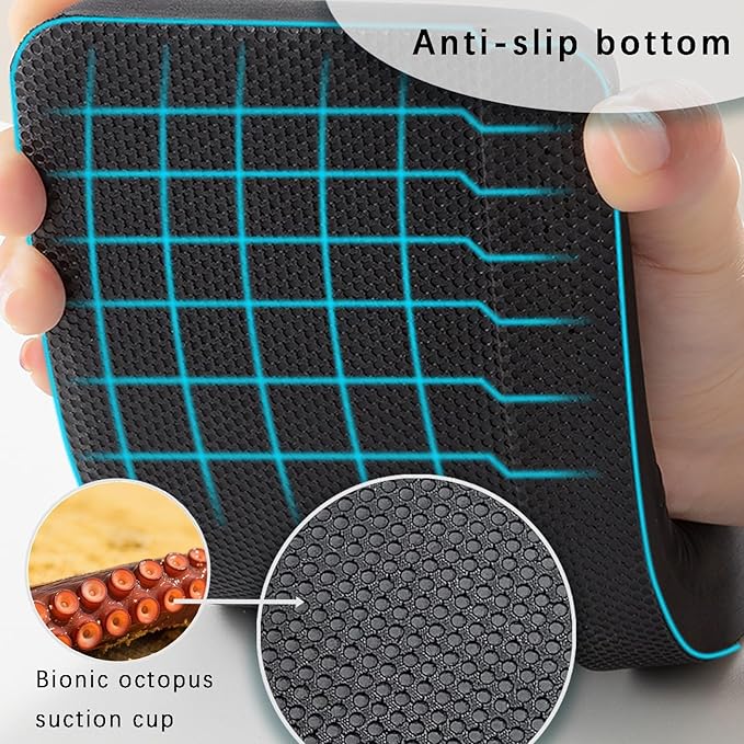 Pack of 2 L-Shaped Wrist Rest Keyboard, Memory Foam Arm Rest Desk, Ergonomic - Image 4