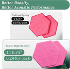 Hexagonal Acoustic Panels-12 Pack High-Density Sound Absorbing Panels - Image 3