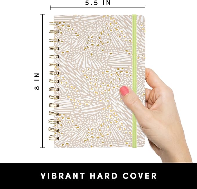 PAPERAGE Lined Spiral Journal Notebook, 160 Pages, Hardcover Journal - Image 2