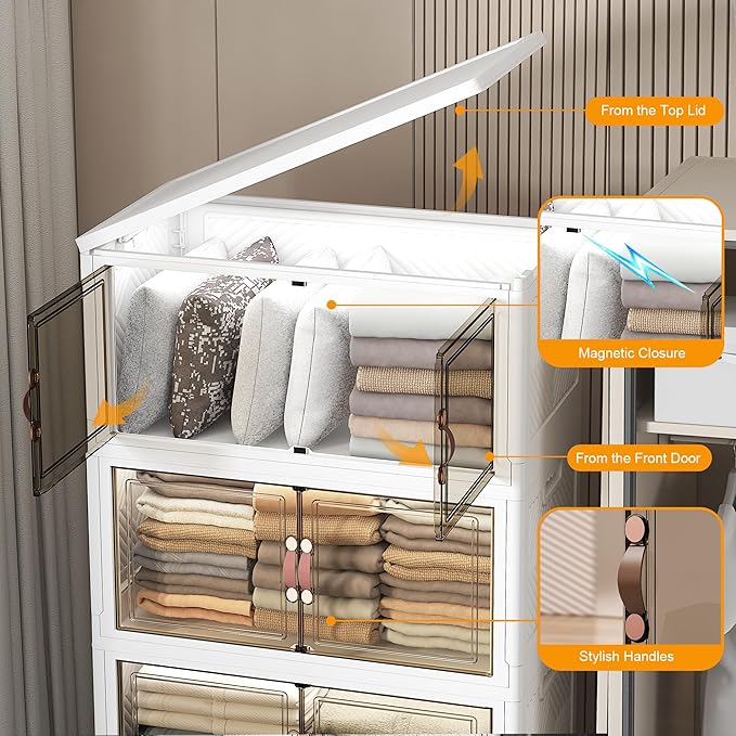 UAMFURI Extra Large Stackable Storage Bins - Image 7
