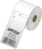 3" x 3" Thermal Labels | 4 Rolls | 2100 Labels | fits Zebra, Offnova Thermal - Image 2