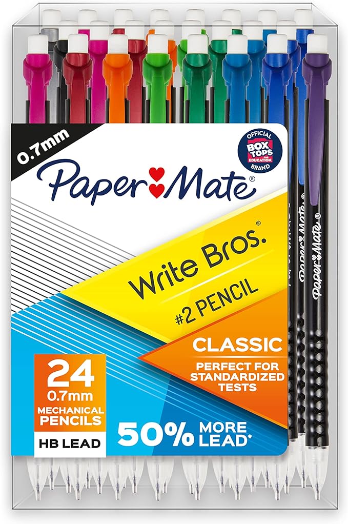 Paper Mate Mechanical Pencils 0.7mm Write Bros. Classic Number 2 Pencil Set by PaperMate
