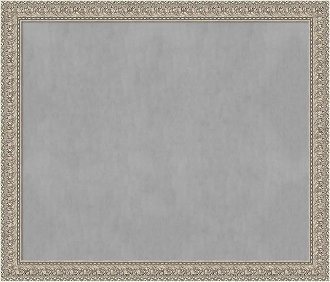 Amanti Art Silver Framed Magnetic Board 47x55 Oversize Vision Board by AmantiArt