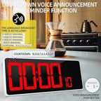KMMKGG 13.7”Digital Timer Large LED Screen displays（5'' Number）, The Date time - Image 7
