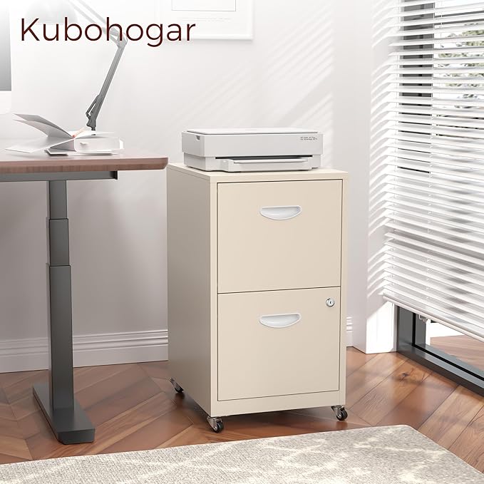 Kubohogar 2 Drawer Mobile File Cabinet - Image 2