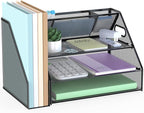 Docnest 3 Tier Metal Mesh Desk Organizer by DocNest