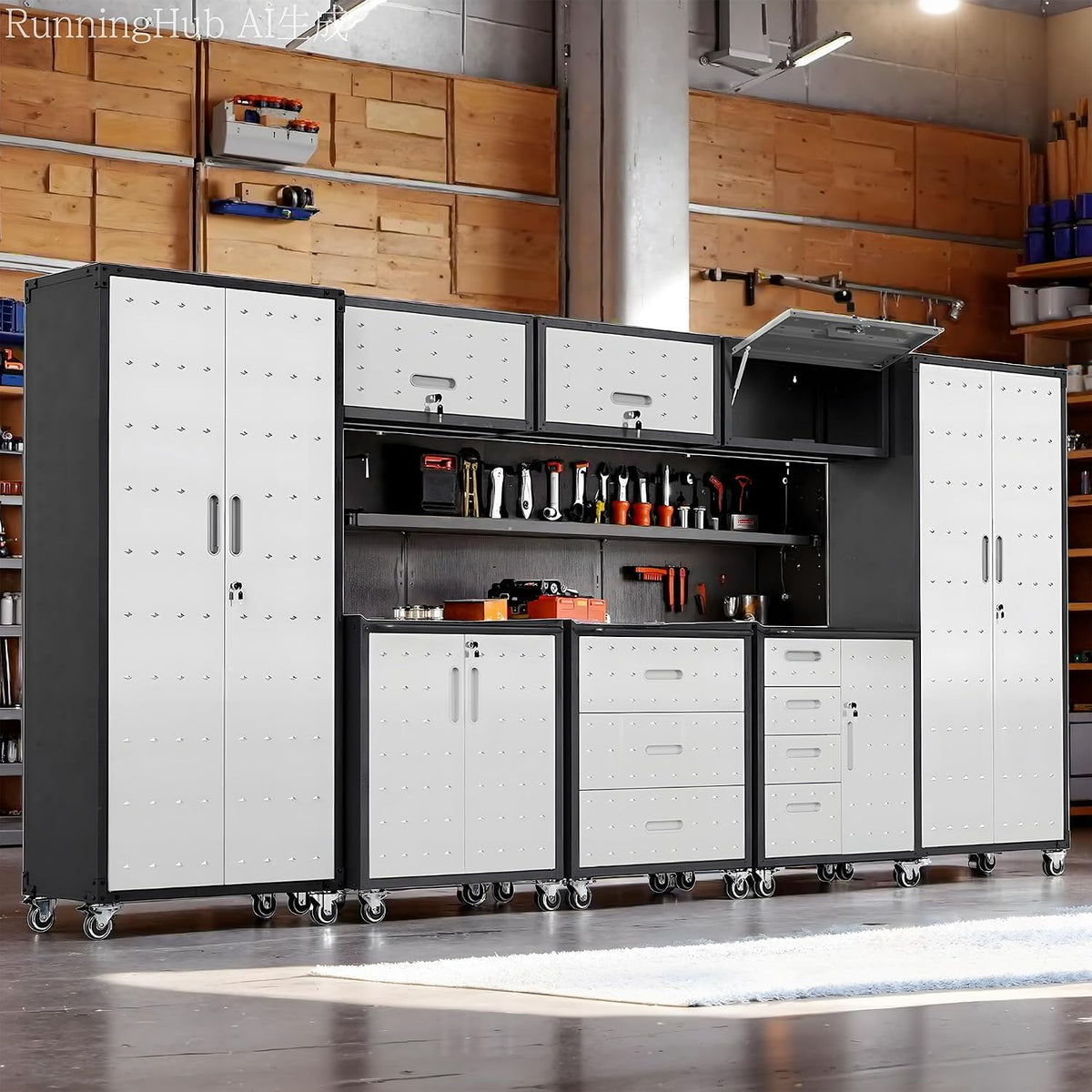 garage cabinet system | heavy duty steel all-in-one, main product view