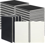 miikoul 60 Packs A5 Spiral Notebooks, 60 Sheets/120 Pages, Hardcover Lined