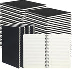 miikoul 60 Packs A5 Spiral Notebooks, 60 Sheets/120 Pages, Hardcover Lined by Welcometomiikoul