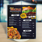 Azar Displays 193732 8.5" W x 11" H 3-Sided Sign Holder - Image 3