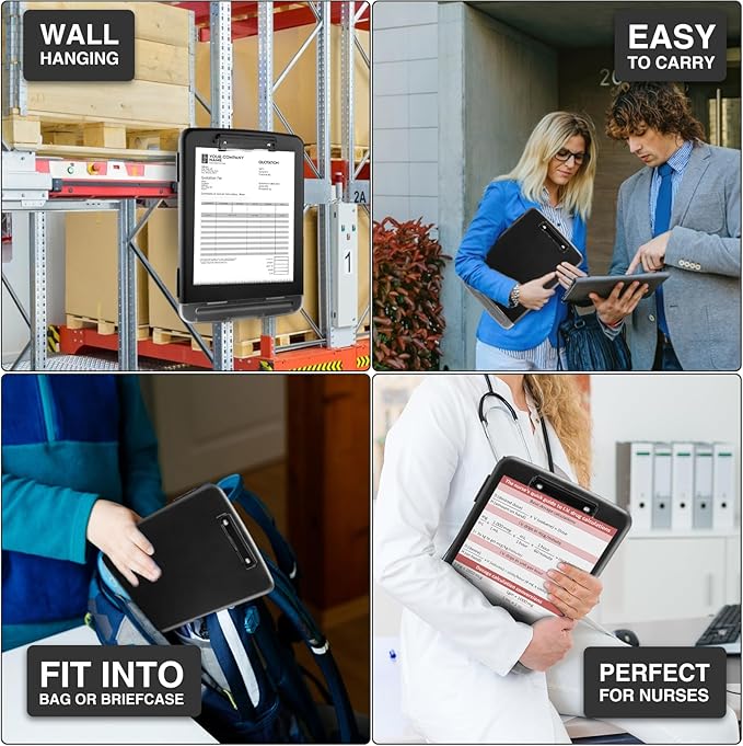 Sooez Clipboards with Storage, High Capacity Clip Boards 8.5x11 with Pen Holder - Image 7