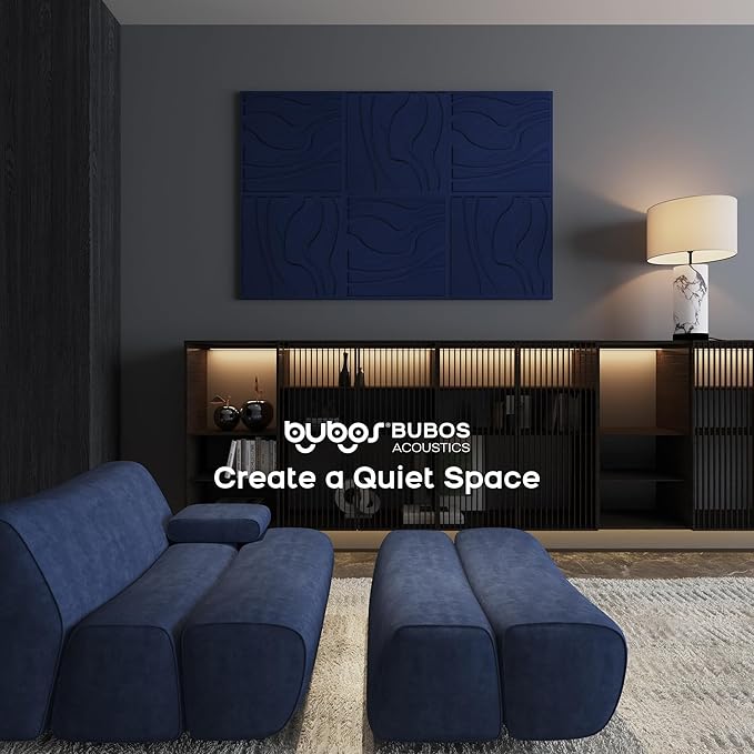 BUBOS Large Acoustic Panels, Self-Adhesive Sound Absorbing Panels Decorative - Image 6