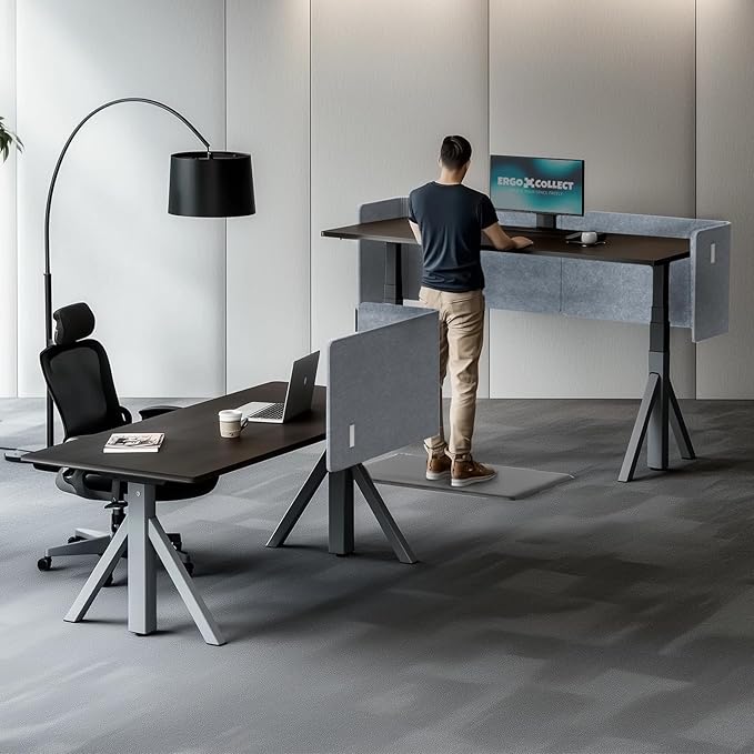 ERGO COLLECT Desk Privacy Panel, 2-in-1 Adjustable Acoustic Desktop Partition - Image 8