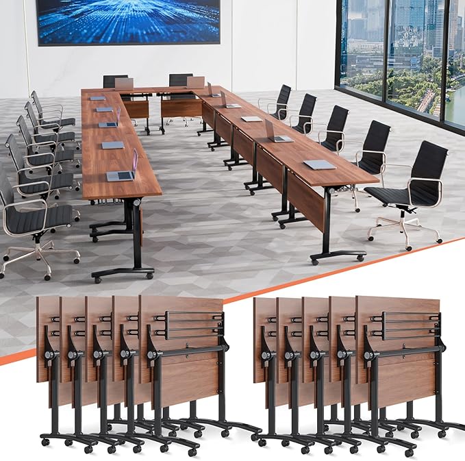 Conference Table, 55.1''Folding Conference Room Table by Unknown