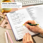 Clever Fox Password Book with alphabetical tabs. Internet Address Organizer - Image 4