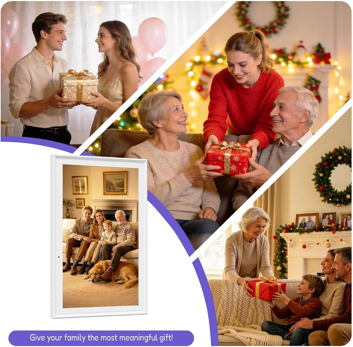 15.6" Smart Digital Calendar, No Subscription WiFi Touch 1080P Wall Planner