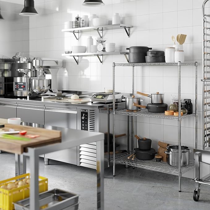 Regal Altair 18" Deep x 36" Wide x 54" Height Wire Shelving Kit | 3-Tier | NSF - Image 7