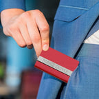 Taikuri Custom Business Card Holder Personalized Engraved Leather Business Card - Image 6