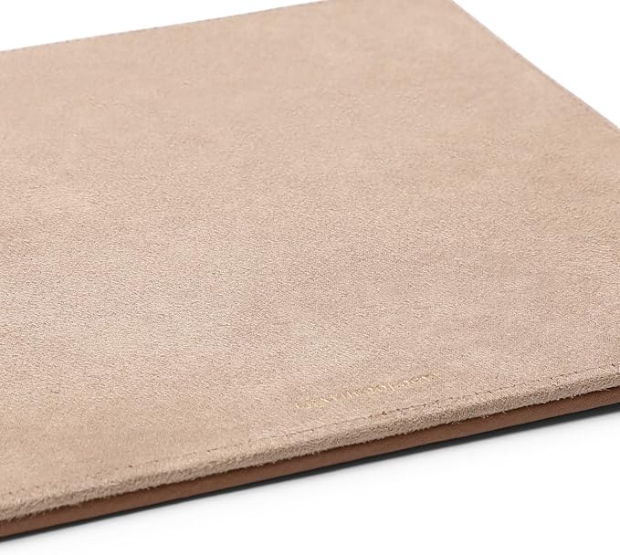 Leatherology Cognac Classic Leather Mouse Pad – Full-Grain Leather Desk Pad - Image 3