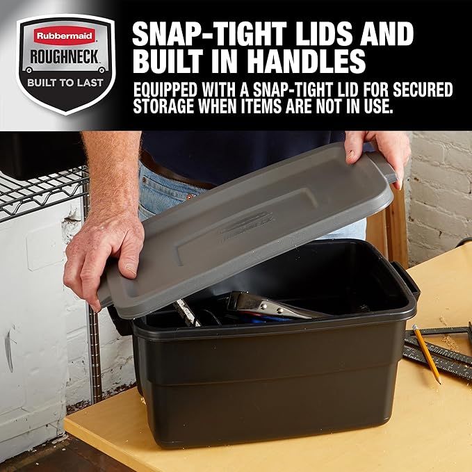 Rubbermaid 6-Pack Heavy Duty Durable 3 GAL Totes - Image 3